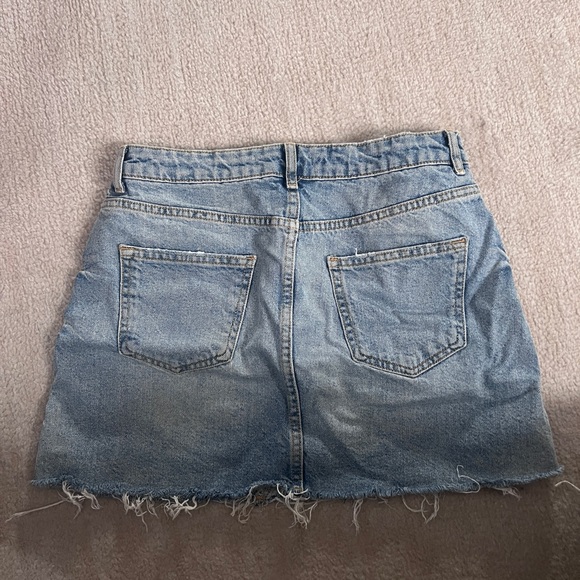 Zara Denim Skirt with stripe down side - Picture 3 of 3